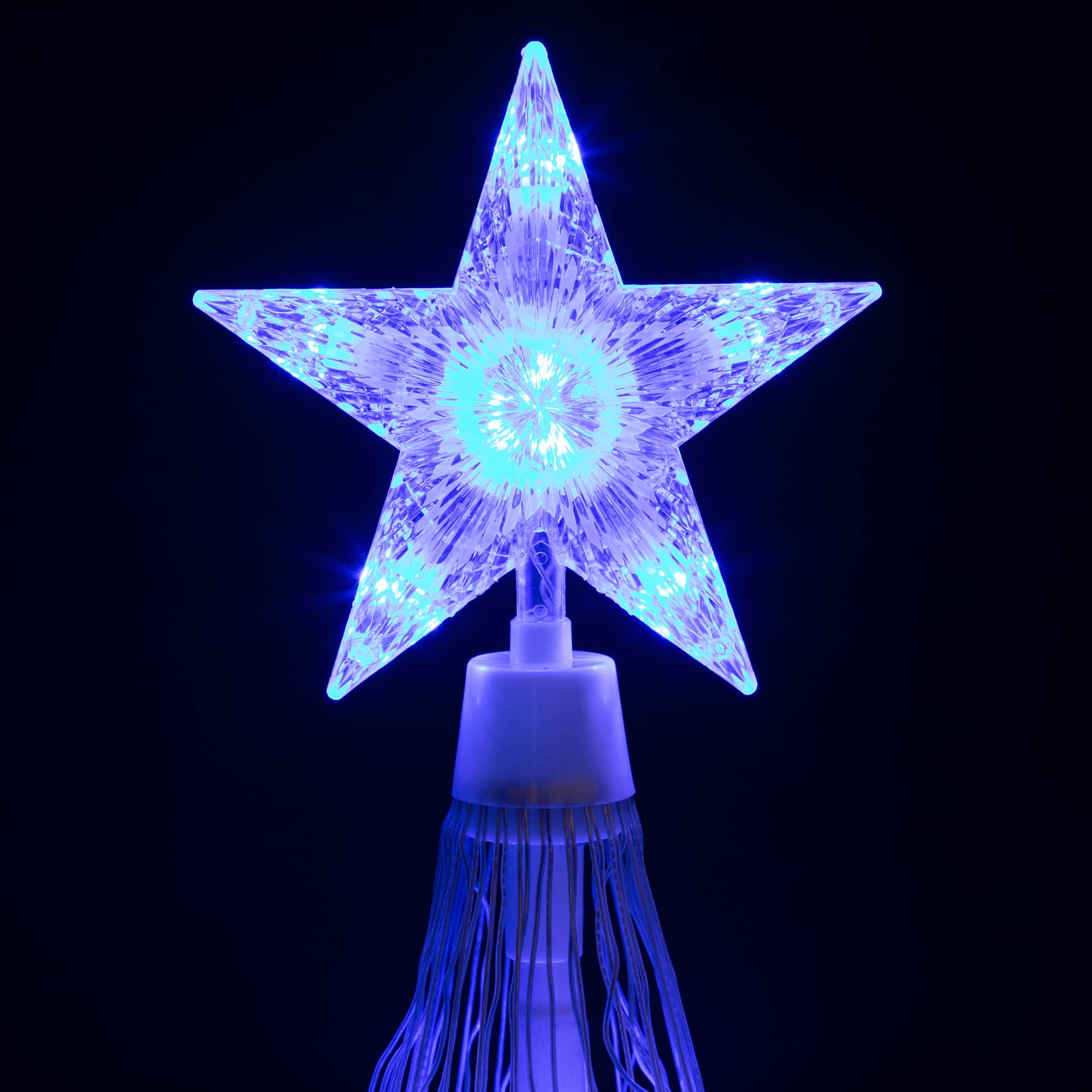 4ft. Light Show Christmas Tree with Star, Blue LED Lights